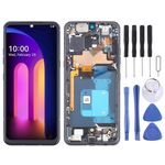 Per LG V60 ThinQ versione USA Schermo LCD originale Digitizer assemblaggio completo con cornice (nero)