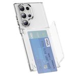Custodia per telefono ibrida in acrilico TPU per Samsung Galaxy S22 Ultra 5G (trasparente)