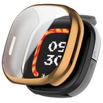 Per Fitbit Ace LTE Custodia morbida per orologio elettrolitico in TPU a copertura totale (oro rosa)