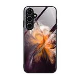 Per Samsung Galaxy S24 FE 5G Custodia protettiva in vetro con motivo marmorizzato (Typhoon)