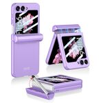 Per Samsung Galaxy Z Flip6 GKK Custodia magnetica integrata a copertura totale con custodia per penna + penna (viola)