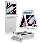 Per Samsung Galaxy Z Flip6 GKK Custodia per telefono a conchiglia magnetica integrata a copertura totale con scatola per penna + penna (argento)