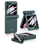 Per Samsung Galaxy Z Flip6 GKK Custodia magnetica integrata a copertura totale con custodia per penna+penna (verde notte)