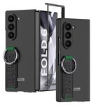Per Samsung Galaxy Z Fold6 GKK Custodia per telefono con cinturino da polso laterale con foro grande integrato (nero)