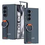 Per Samsung Galaxy Z Fold6 GKK Custodia per telefono con anello per cinturino da polso laterale integrato con foro grande (verde)