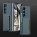Custodia per telefono con slot per schede ultrasottili integrata GKK per Samsung Galaxy Z Fold6 (verde)