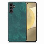 Per Samsung Galaxy S24 5G Custodia per telefono con cover posteriore per PC in pelle vintage (verde)