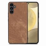 Per Samsung Galaxy S24 5G Custodia per telefono con cover posteriore per PC in pelle vintage (marrone)