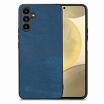 Per Samsung Galaxy S24+ 5G Custodia per telefono con cover posteriore per PC in pelle vintage (blu)