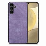 Per Samsung Galaxy S24+ 5G Custodia per telefono con cover posteriore per PC in pelle vintage (viola)