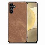 Per Samsung Galaxy S24+ 5G Custodia per telefono con cover posteriore per PC in pelle vintage (marrone)