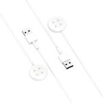 Cavo di ricarica magnetico per smartwatch con interfaccia USB-A Fitbit Ace LTE (bianco)