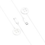 Cavo di ricarica magnetico per smartwatch con interfaccia USB-C / Type-C Fitbit Ace LTE (bianco)