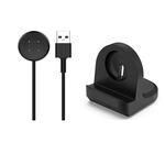 Per Fitbit Ace LTE Smart Watch Staffa di ricarica in silicone con caricatore (nero)