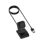 Per caricabatterie magnetico per orologio verticale Fitbit Ace LTE con protezione chip, lunghezza: 1 m (nero)