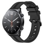 Per Xiaomi MI Watch S1 Cinturino in silicone a strisce concave da 22 mm (nero)