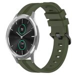 Per Garmin Garmin Move Luxe Cinturino in silicone a strisce concave da 20 mm (verde militare)