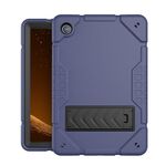 Custodia per tablet PC ibrida in silicone con supporto per armatura per Samsung Galaxy Tab A8 (blu navy nero)