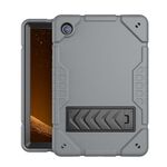 Custodia per tablet PC ibrida in silicone con supporto per armatura per Samsung Galaxy Tab A8 (grigio nero)