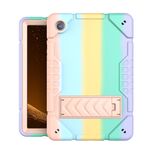 Per Samsung Galaxy Tab A8 Armor Holder Custodia per tablet ibrida in silicone per PC (colore sfumato oro)