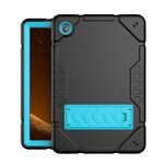 Custodia per tablet PC ibrida in silicone con supporto per armatura per Samsung Galaxy Tab A8 (nero blu)