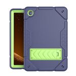 Custodia per tablet PC ibrida in silicone con supporto per armatura per Samsung Galaxy Tab A8 (giallo blu scuro verde)