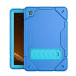 Custodia per tablet PC ibrida in silicone con supporto per armatura per Samsung Galaxy Tab A8 (blu)