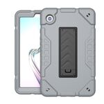 Custodia per tablet PC ibrida in silicone con supporto per armatura per Samsung Galaxy Tab A9 (grigio nero)