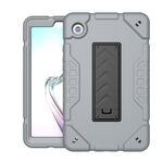 Custodia per tablet PC ibrida in silicone con supporto per armatura per Samsung Galaxy Tab A9+ (grigio nero)