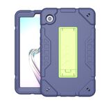 Custodia per tablet PC ibrida in silicone con supporto per armatura per Samsung Galaxy Tab A9+ (giallo blu scuro verde)