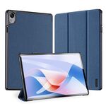 Custodia per tablet in pelle magnetica con texture in tessuto per Huawei MatePad 11.5 S DUX DUCIS Domo (blu)
