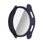 Per Samsung Galaxy Watch 7 44mm PC + Pellicola temperata Custodia protettiva per orologio integrata (blu notte)