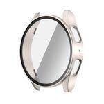 Per Samsung Galaxy Watch 7 44mm PC + custodia protettiva per orologio integrata con pellicola temperata (Starlight)