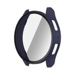 Per Samsung Galaxy Watch 7 40mm PC + custodia protettiva per orologio integrata con pellicola temperata (blu notte)