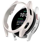 Per Samsung Galaxy Watch 7 Custodia protettiva per orologio PC scavata a mezza copertura da 40 mm (Starlight)