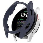 Per Samsung Galaxy Watch 7 Custodia protettiva per orologio PC scavata a mezza copertura da 40 mm (blu scuro)