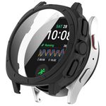 Per Samsung Galaxy Watch 7 40 / 44mm PC + custodia protettiva per orologio integrata con pellicola temperata (nera)