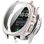 Per Samsung Galaxy Watch 7 40/44mm PC + custodia protettiva per orologio integrata con pellicola temperata (Starlight)