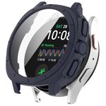Per Samsung Galaxy Watch 7 40/44mm PC + Pellicola temperata Custodia protettiva per orologio integrata (blu notte)