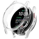 Per Samsung Galaxy Watch 7 40/44mm Half Pack Hollow PC Watch Custodia protettiva (bianco trasparente)