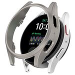 Per Samsung Galaxy Watch 7 40 / 44mm Custodia protettiva per orologio PC vuota in confezione mezza (colore acciaio titanio)