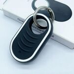 Custodia protettiva in silicone per Samsung Galaxy SmartTag2 Portachiavi con prevenzione della perdita di posizionamento (nero)