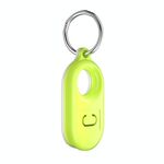 Per Samsung Galaxy SmartTag2 Tracker Custodia protettiva Custodia per PC con copertura completa con portachiavi, Colore: verde + bianco