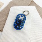Per Samsung Galaxy SmartTag2 Custodia trasparente in TPU con motivo colorato (blu)