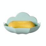 Portasapone carino a forma di nuvola Portasapone a parete senza scarico (verde)