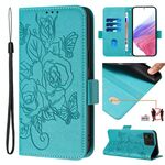 Custodia per telefono antifurto in pelle RFID rosa ultra goffrata per Asus Zenfone 11 (azzurro)
