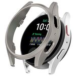 Per Samsung Galaxy Watch 7 44mm Custodia protettiva per orologio PC vuota in confezione mezza (colore acciaio titanio)