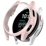 Per Samsung Galaxy Watch 7 44mm Half Pack Custodia protettiva per orologio PC vuota (rosa rosa)