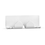 Gancio portacavi per computer desktop (bianco)