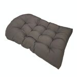 Cuscino per sedia in rattan con cestino sospeso, impermeabile, impermeabile, 90x120 cm, per esterni (grigio scuro)